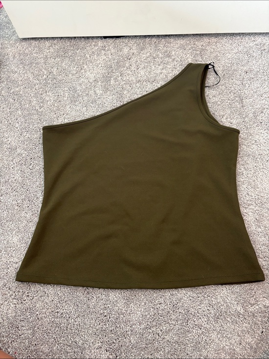 H&M Dresses & Skirts - H&M Olive One-Shoulder Women's Top